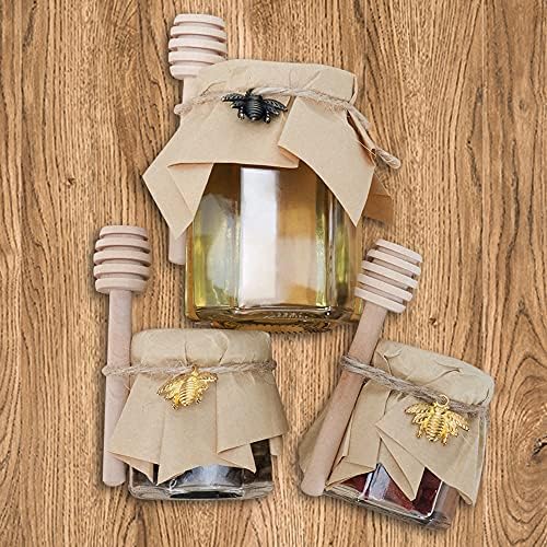 24 Pack 15oz Mini Hexagon Honey Jars with Gold Lids