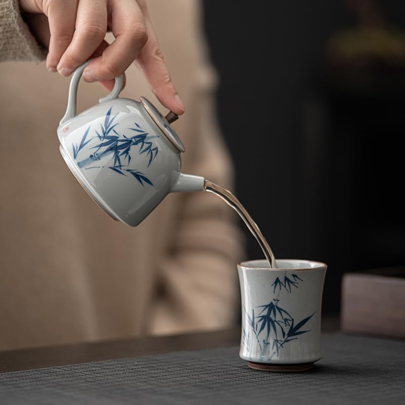 Earshot Retro Style Hand Painted Tea Kettle