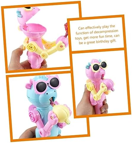6pcs Dinosaur Lollipop Holder Robot Toy for Parties and Birthdays