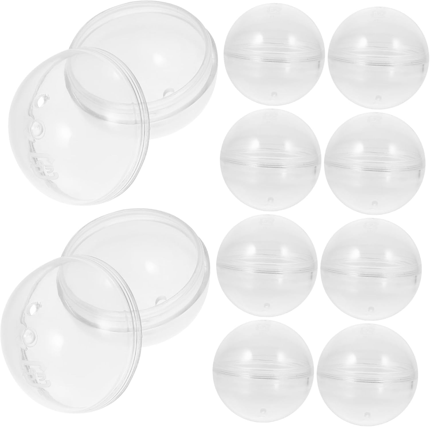 30pcs Transparent Round Capsules for Party Favors and Candy Packaging
