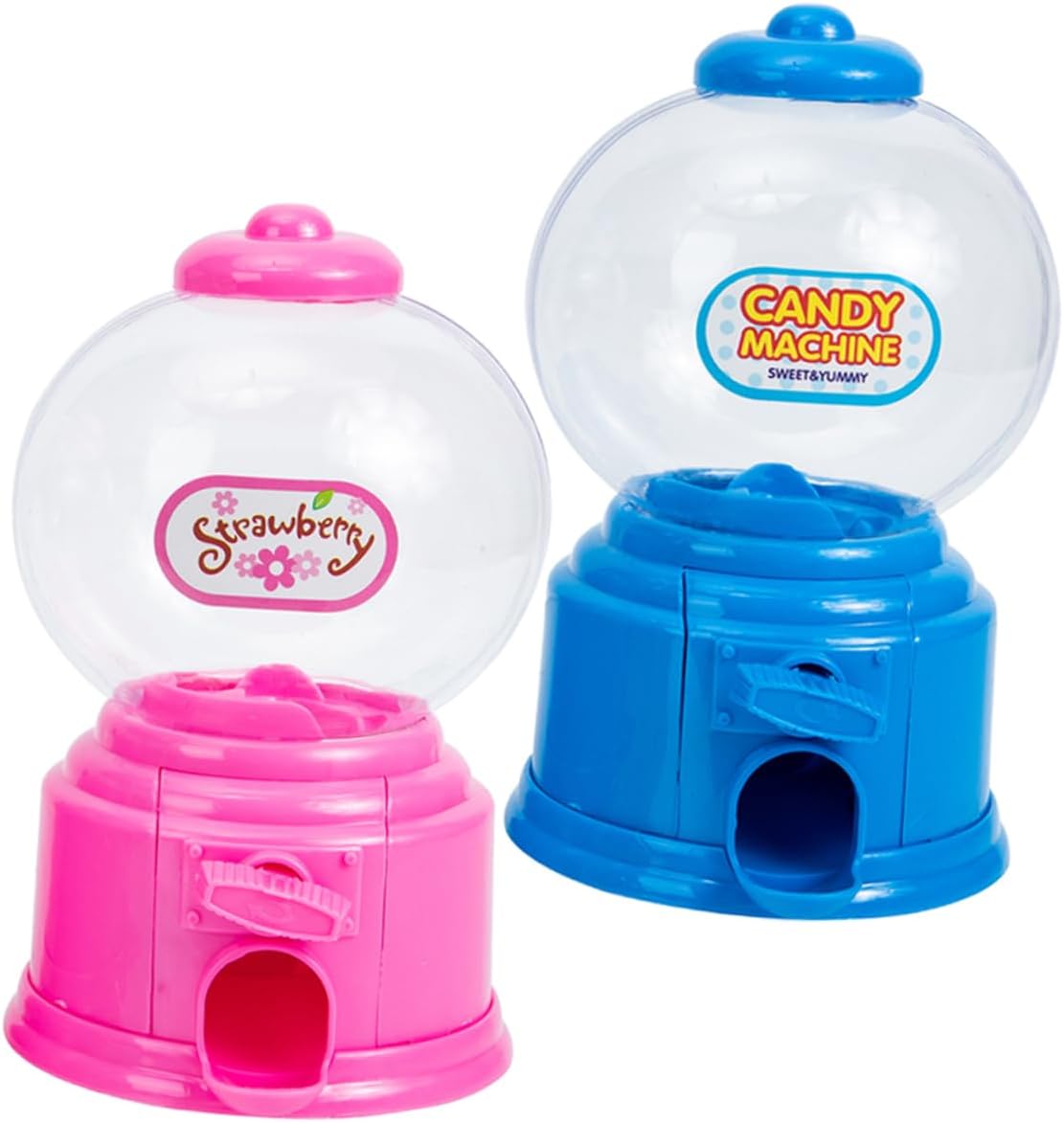 MERRYHAPY Mini Gumball Machine Toy Plastic Candy Dispenser for Kids Coin-Operated Sweet Treats Catcher