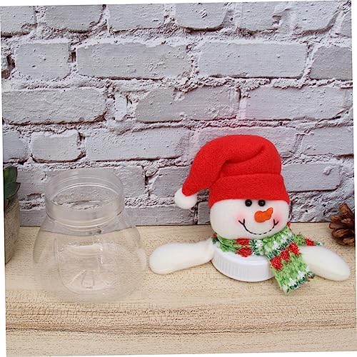 5pcs Snowman Candy Jars Christmas Decorative Containers for Home Office Party