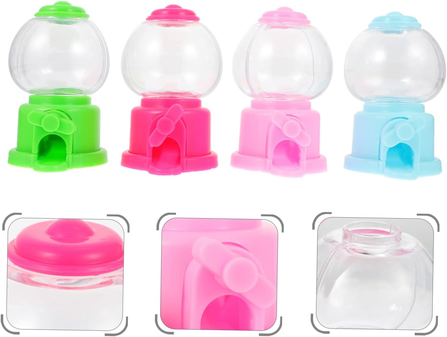 4pcs Gumball Machine Candy Capsules Toy for Kids and Parties