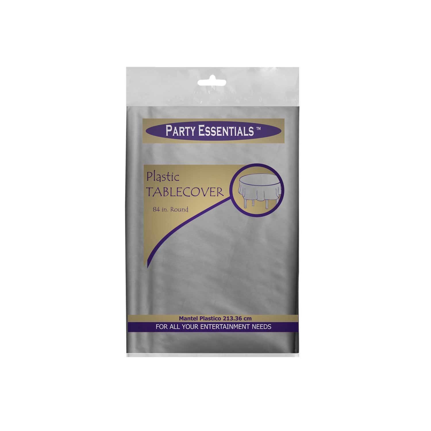 Party Essentials 84 Heavy Duty Plastic Tablecover Case of 24