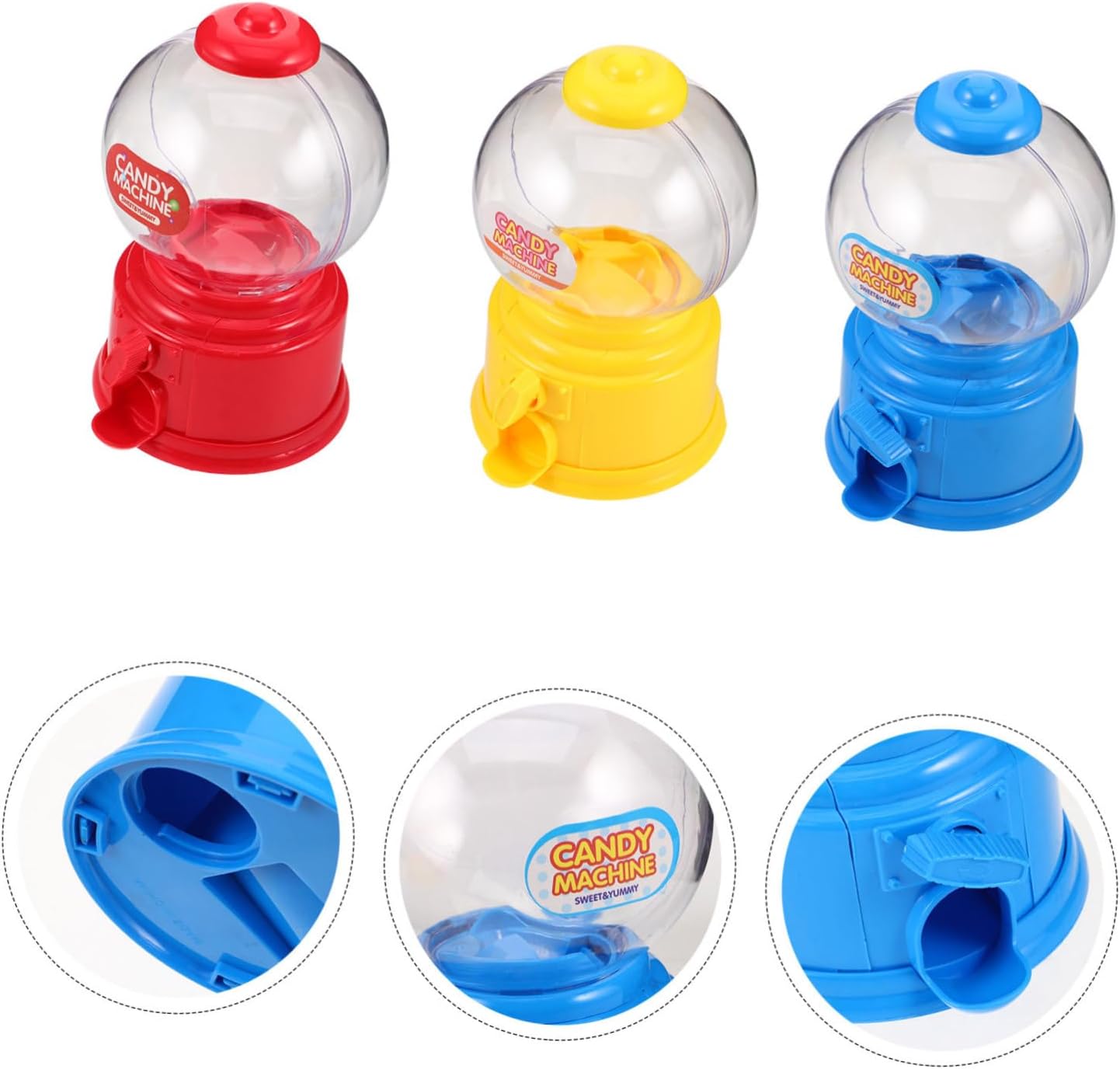3pcs Mini Candy Dispenser Set for Parties and Kids