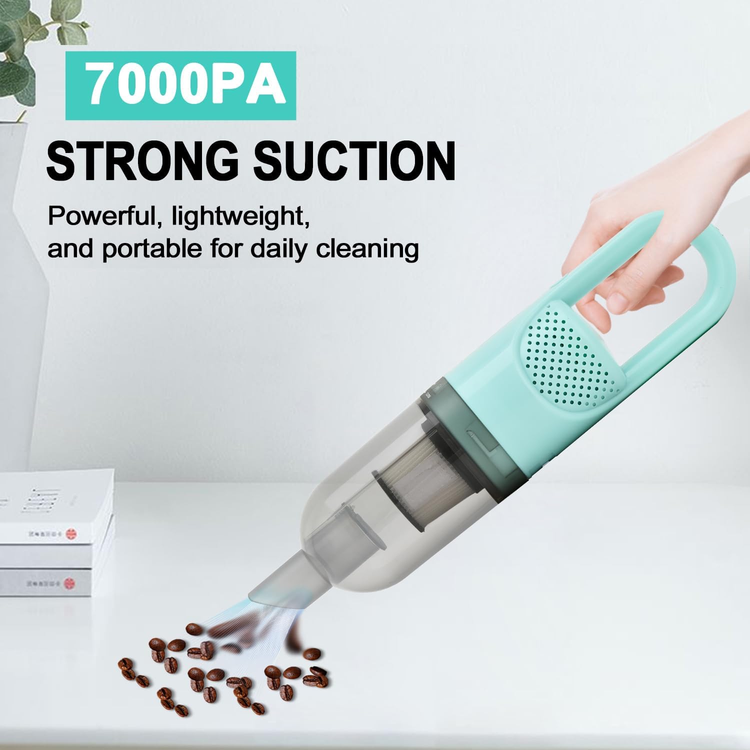 6-in-1 Lightweight Stick Vacuum Cleaner with 100W Motor Cordless Portable for Hard Floors Carpets and Pet Hair