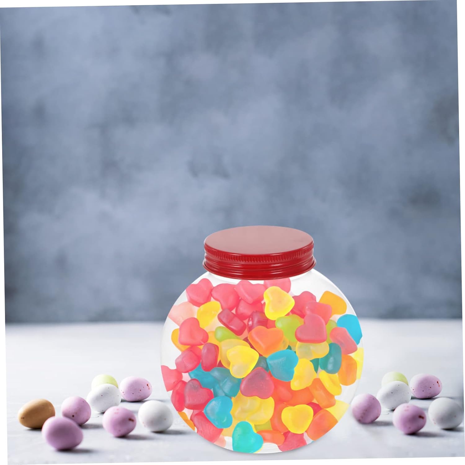 5pcs Shaped Candy Jar with Seal Lid for Christmas Party Treats