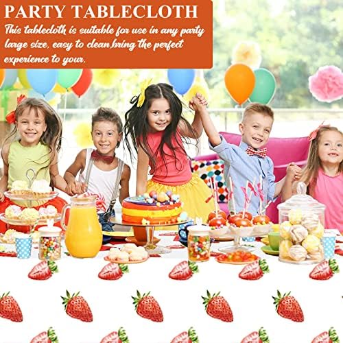 Strawberry Themed Party Tablecloth for Home Decor