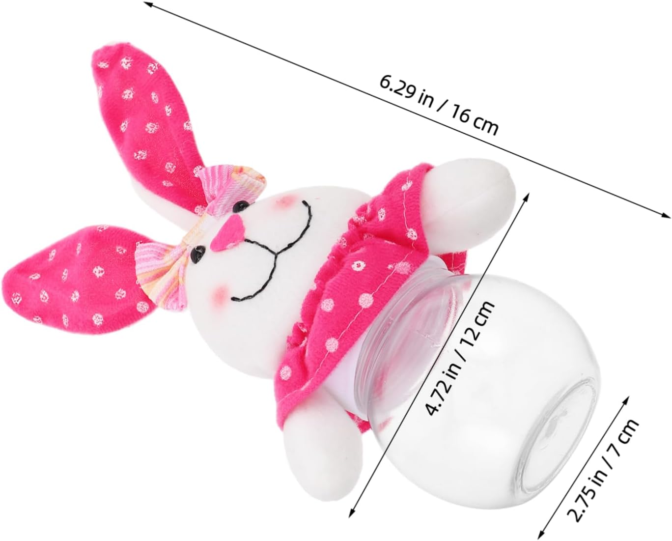 Kisangel Easter Bunny Candy Jar with Airtight Lid