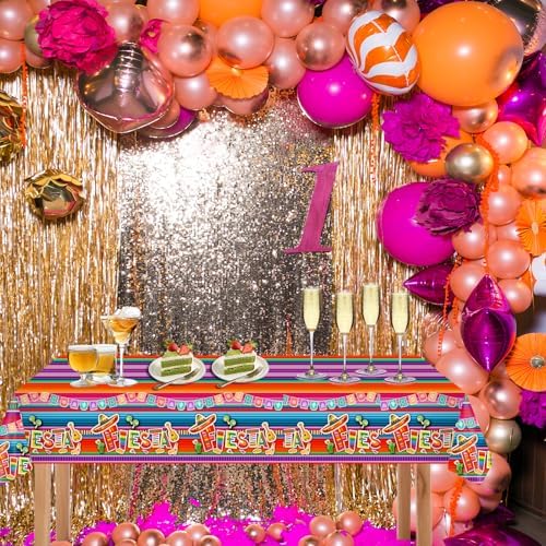 2 Pcs Plastic Tablecloths 54108 Fiesta Party Decorations
