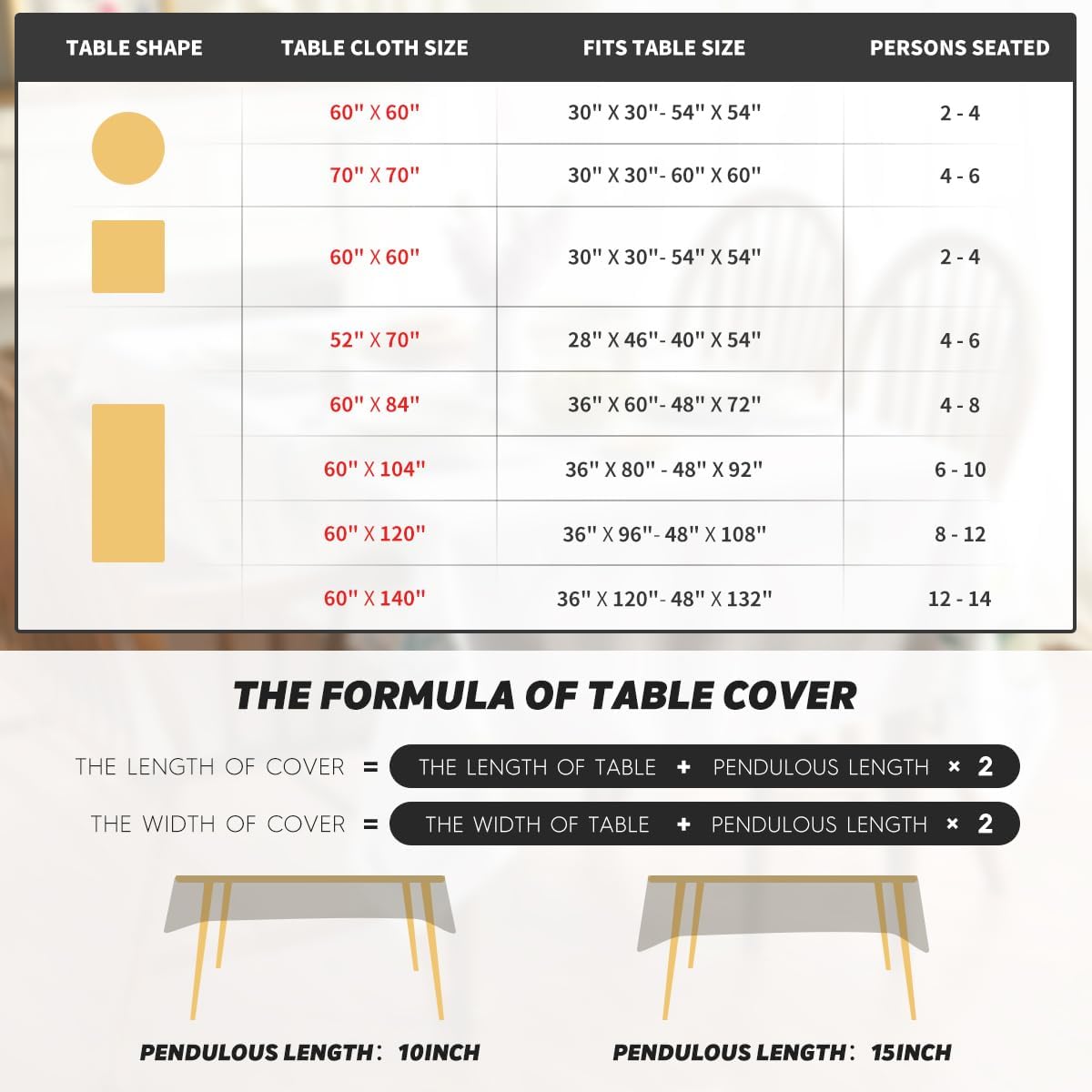 Horaldaily Summer Tablecloth 60x84 Inch Rectangular