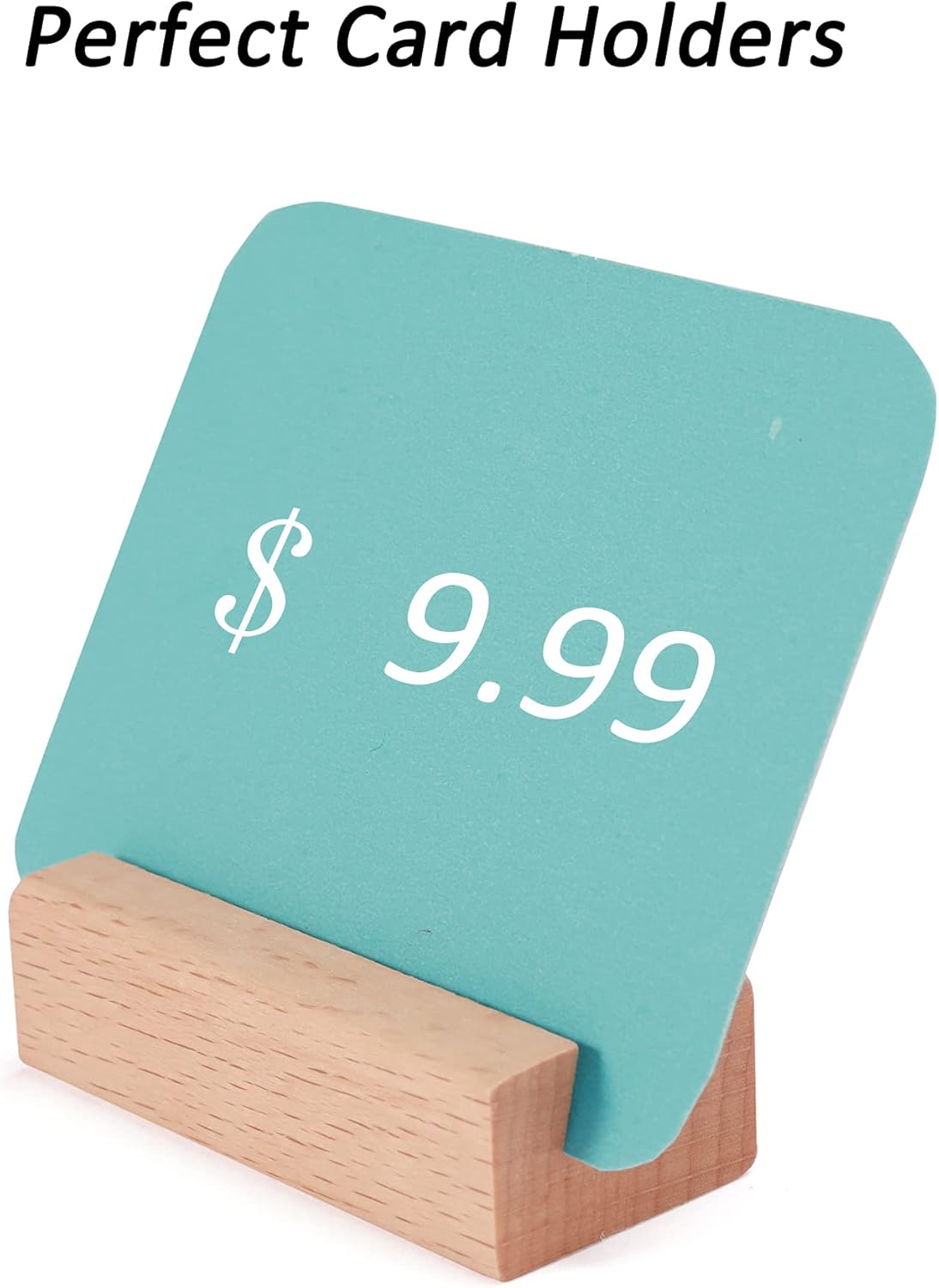 WILLOWDALE 6Pcs 217 Inch Place Card Holder Wooden Stand for Display Party Decorations