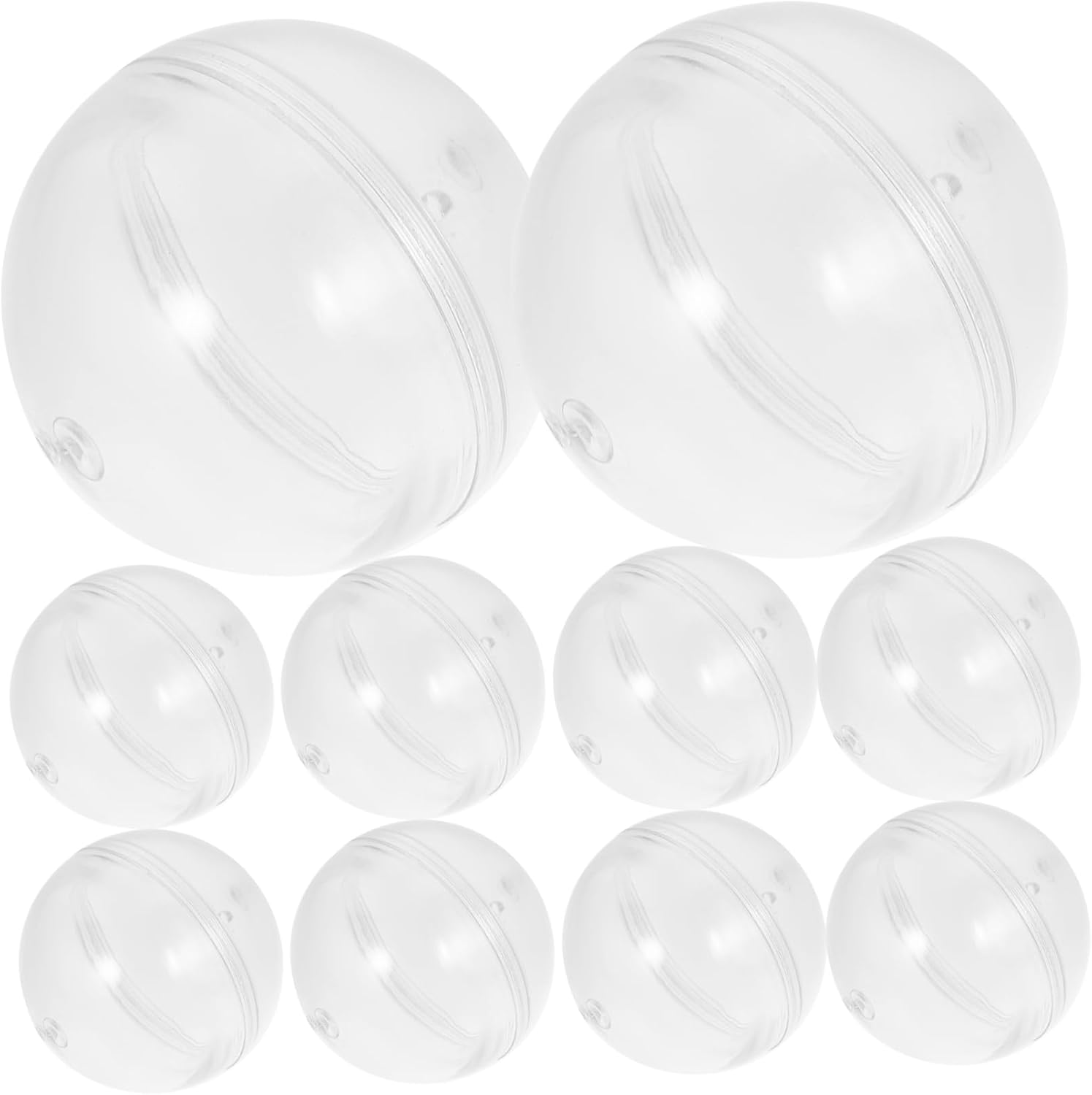 30pcs Transparent Round Capsules for Party Favors and Candy Packaging