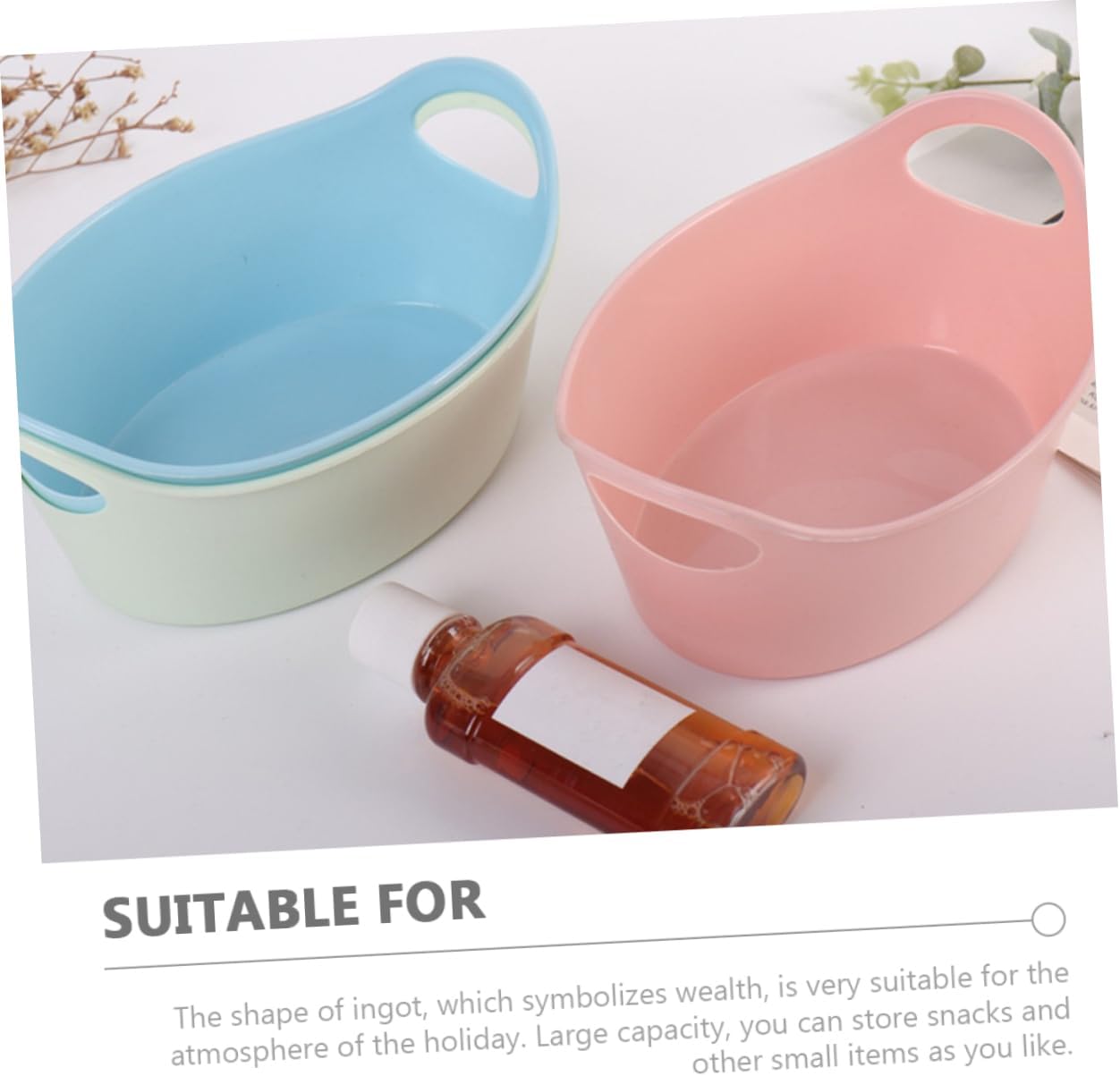 4PCS Snack Ingot Candy Holder for Parties and Home Decor