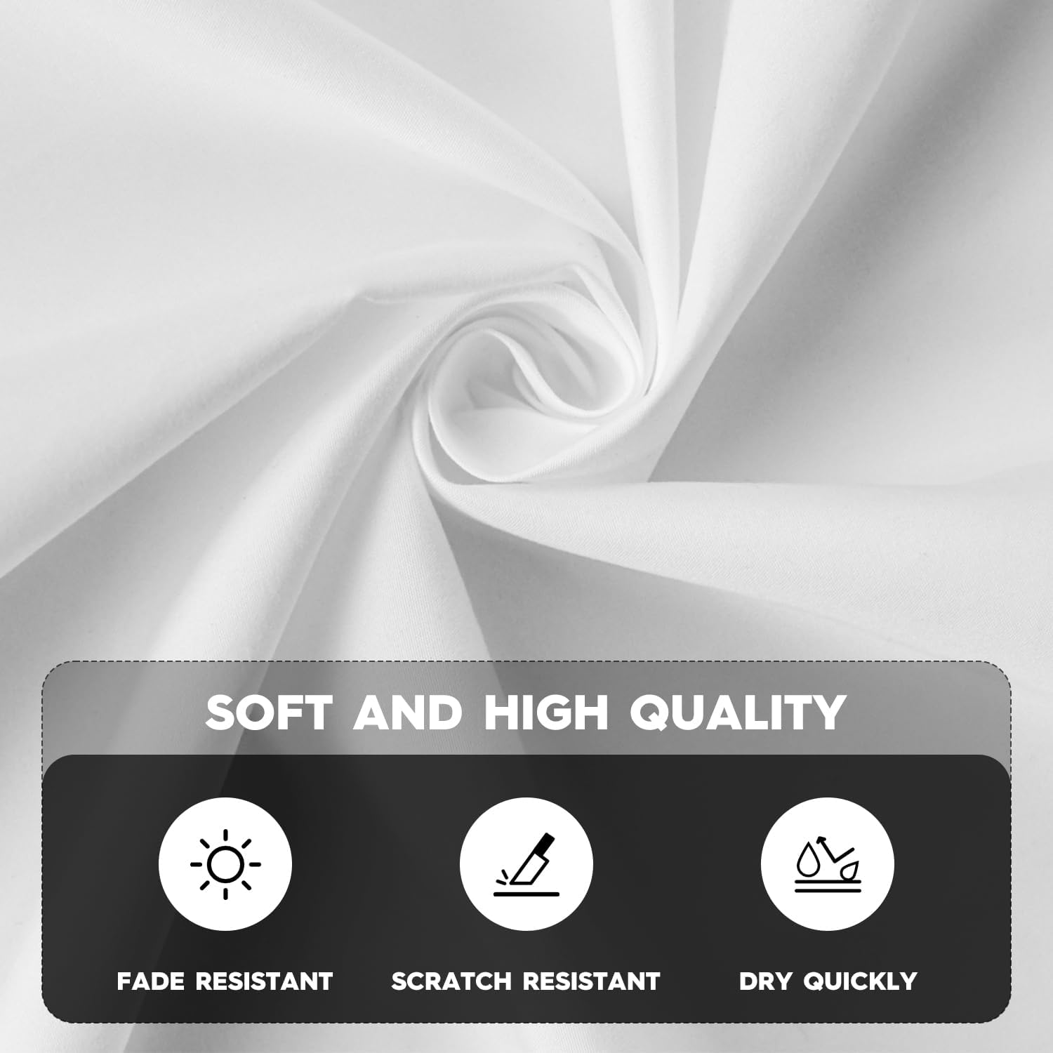 Horaldaily White Birthday Tablecloth 60x84 Inch