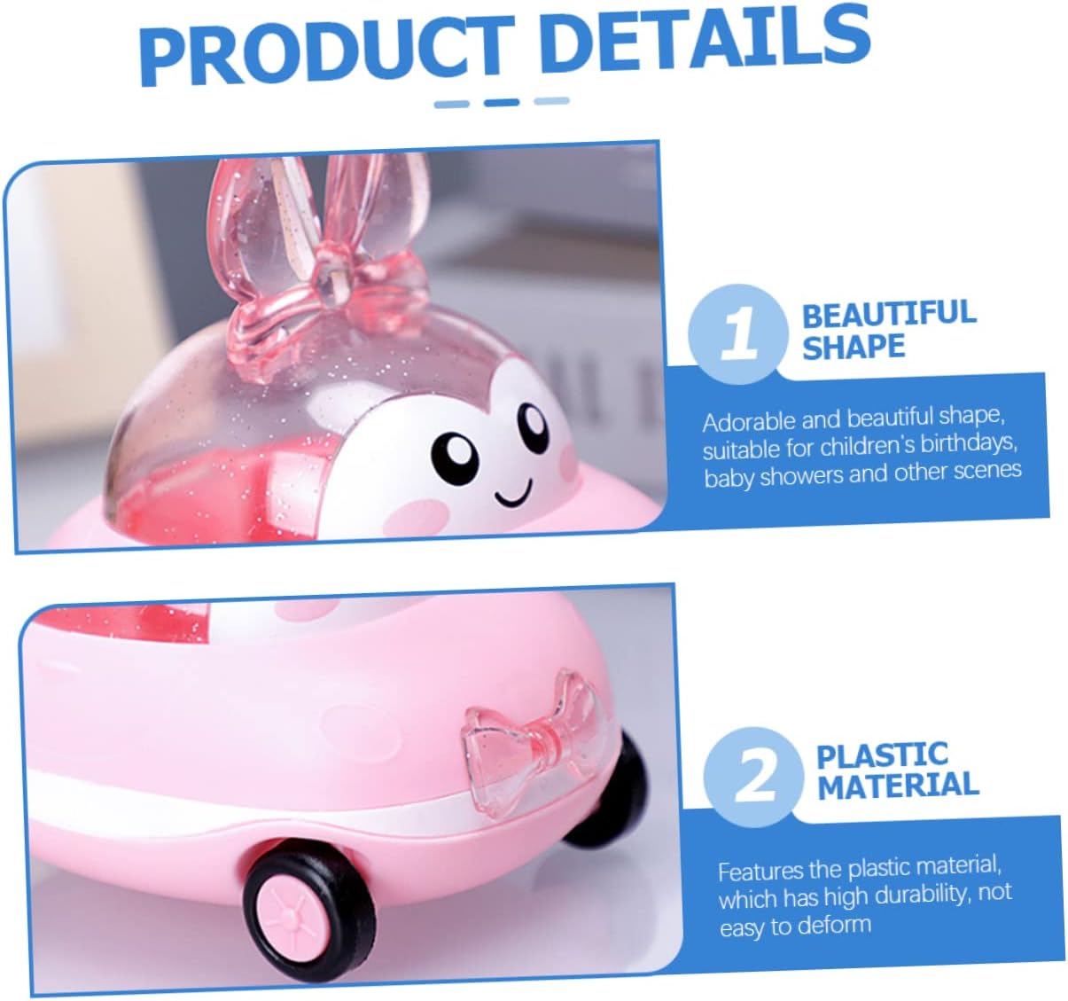 Shower Candy Box Toy Car for Birthday Parties and Snack Storage