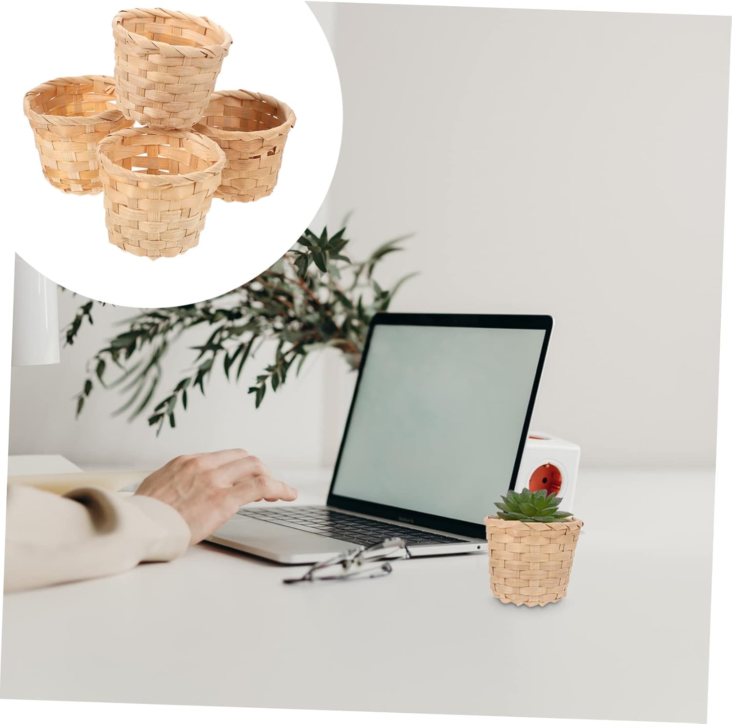 10pcs Artificial Flower Arrangement Basket Fruit Bowl Decor