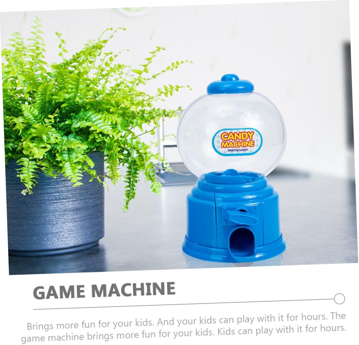 2pcs Vintage Candy Dispenser Machines for Kids Party Decorations Blue and Pink