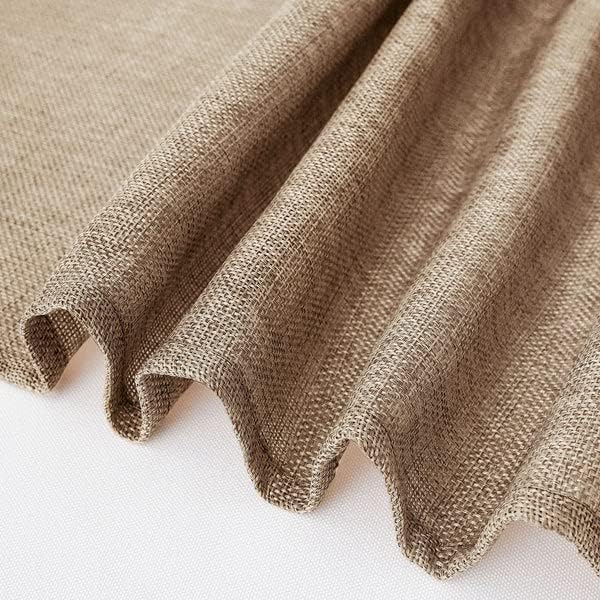 Balsa Circle 120 Inch Round Faux Burlap Tablecloth