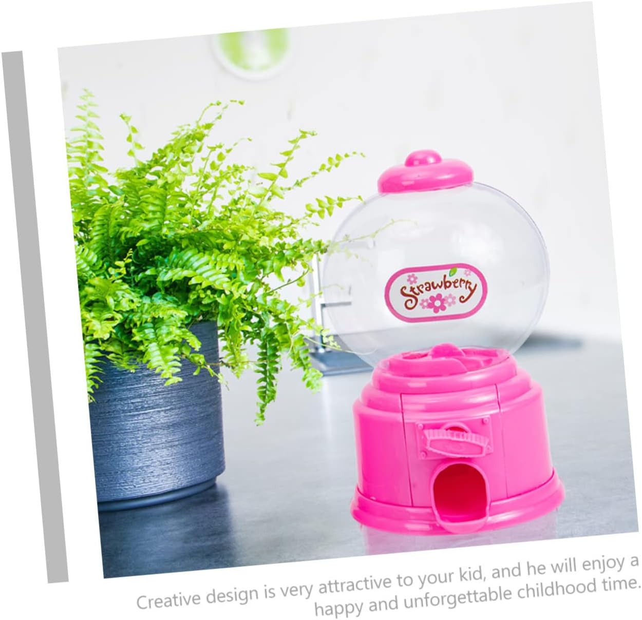 2pcs Vintage Candy Dispenser Machines for Kids Party Decorations Blue and Pink