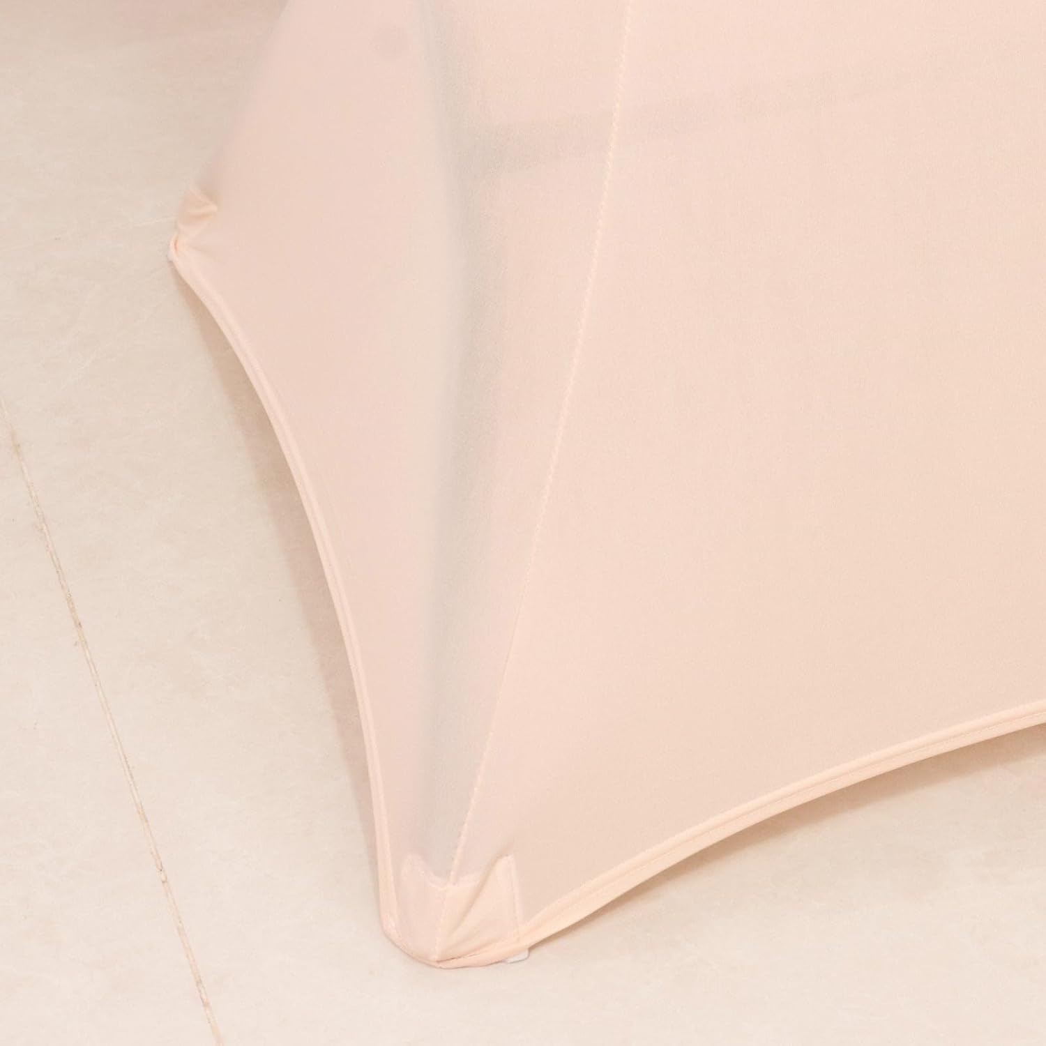 Balsa Circle 36 Inch Blush Stretchable Spandex Table Cover