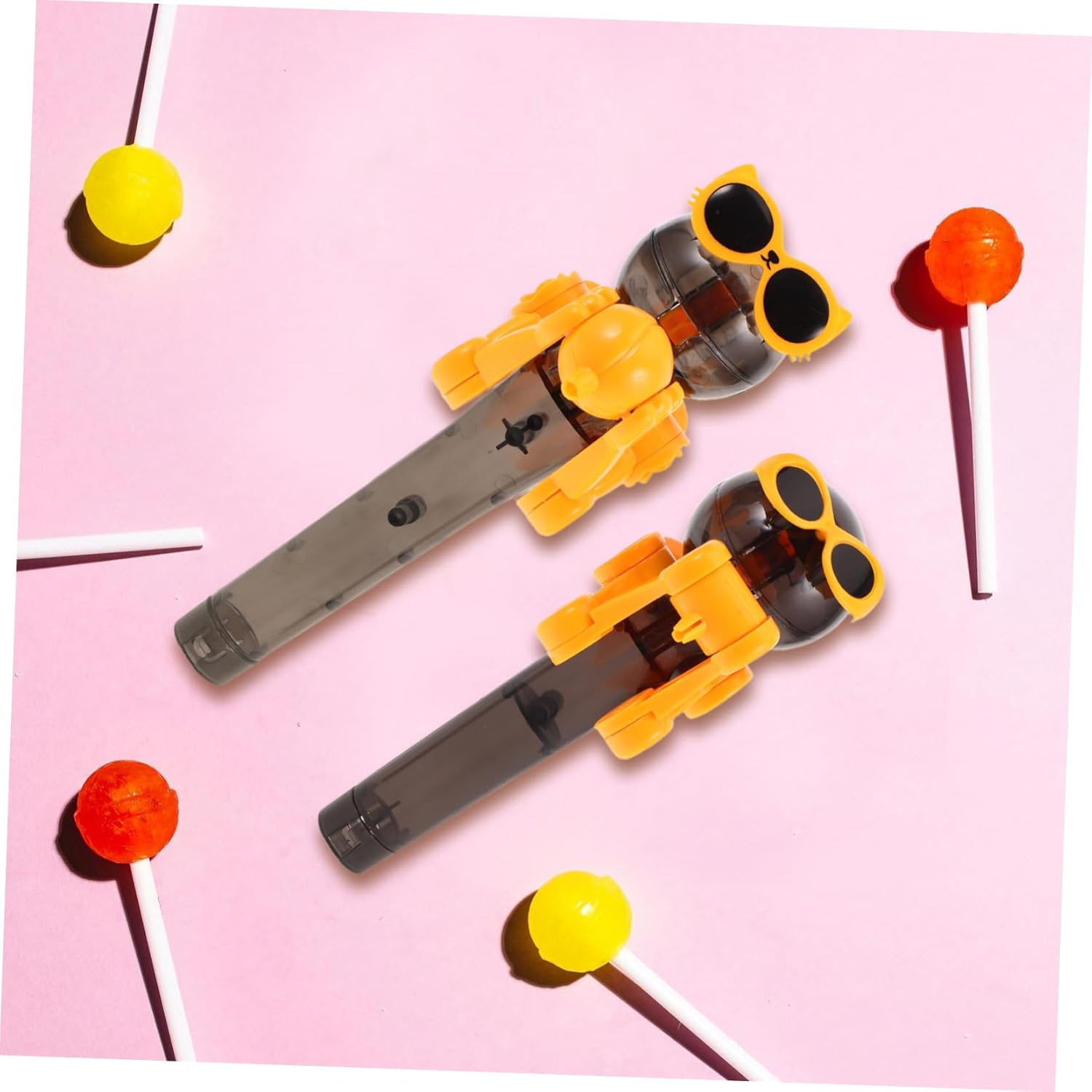 Luxshiny 2pcs Robot Lollipop Holder Candy Server for Kids