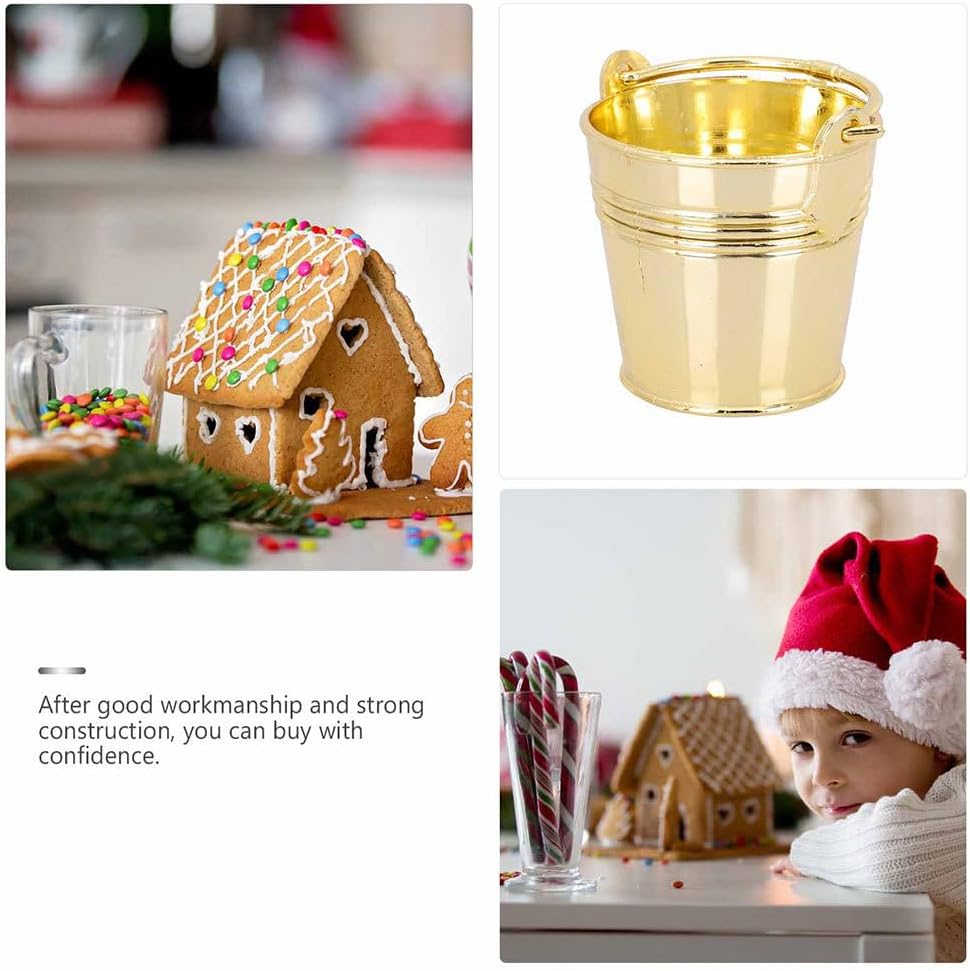 12Pcs Mini Plastic Candy Buckets for Wedding Party Favors