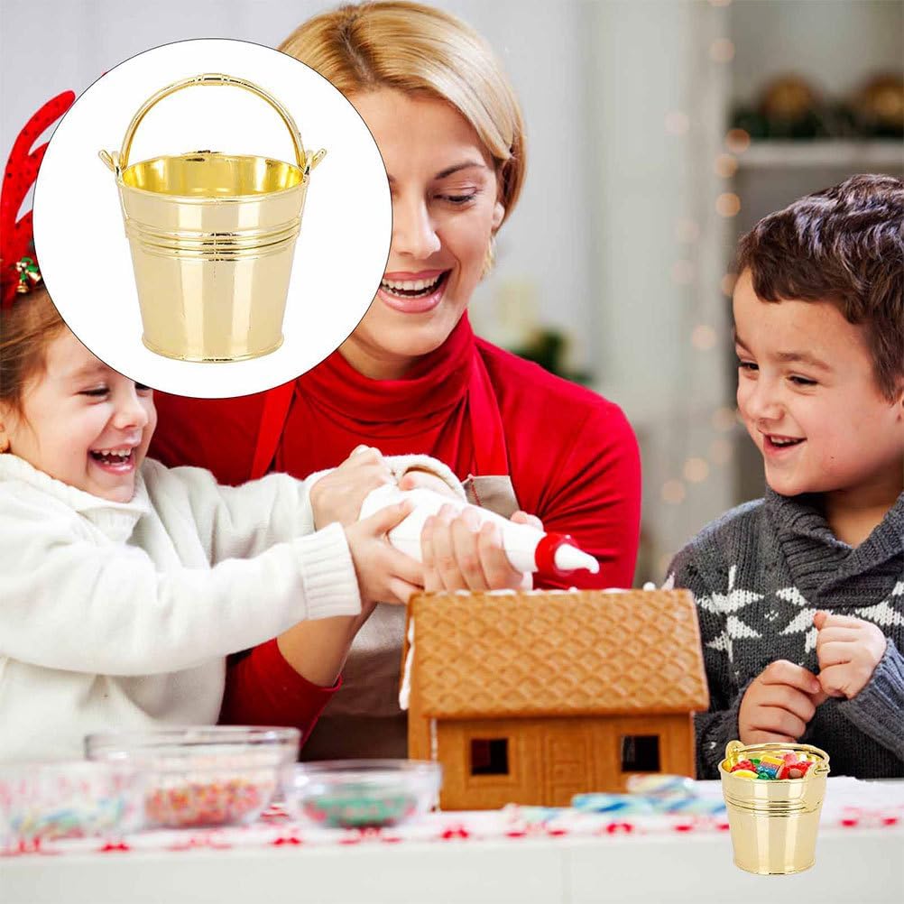 12Pcs Mini Plastic Candy Buckets for Wedding Party Favors