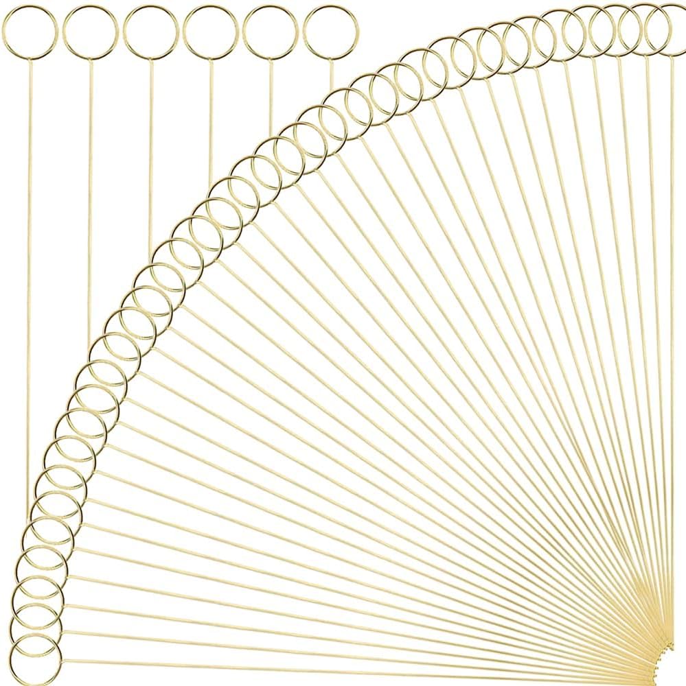 HW 12 Inch Golden Ring Card Holders 40PCS