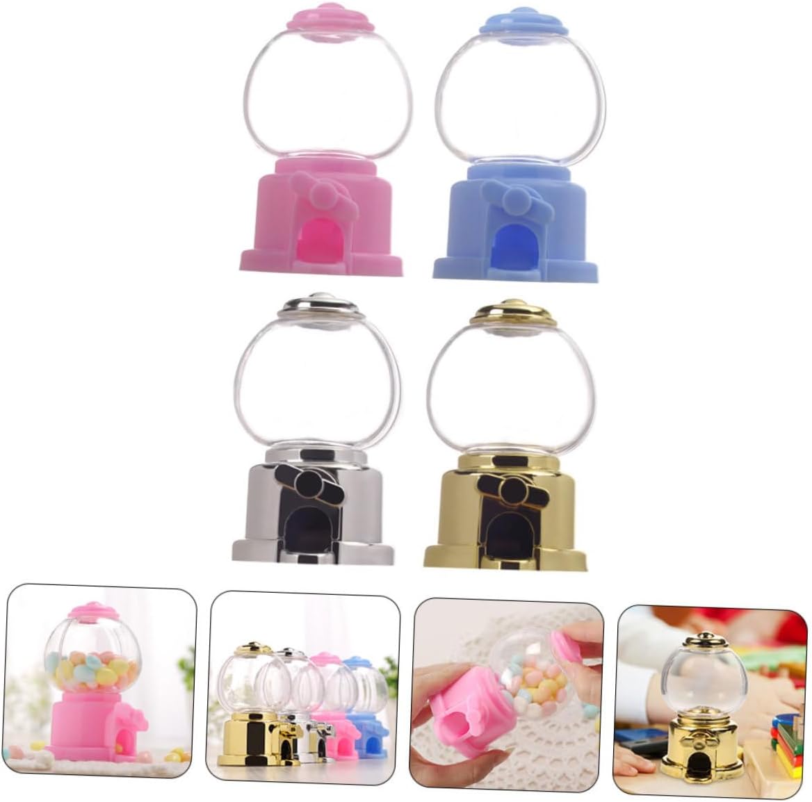 4sets Plastic Candy Dispenser for Parties and Events