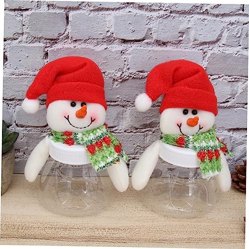 VALICLUD 5Pcs Snowman Candy Jars for Christmas Decor and Treat Storage