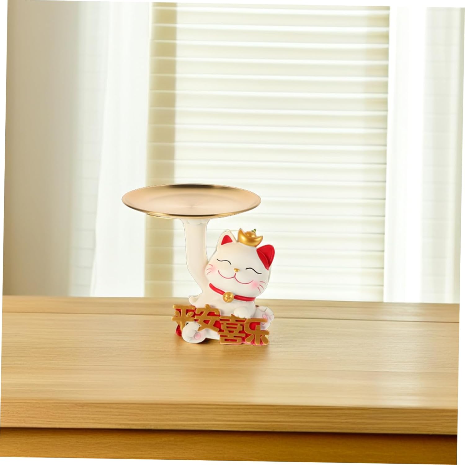 Cabilock Christmas Cat Key Bowl Entryway Decor