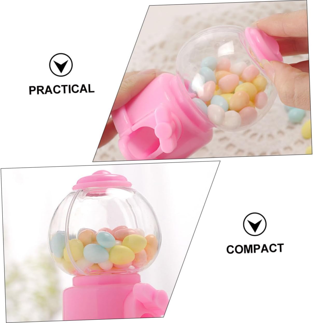 1 Set Reusable Plastic Candy Dispenser for Parties Fundraising