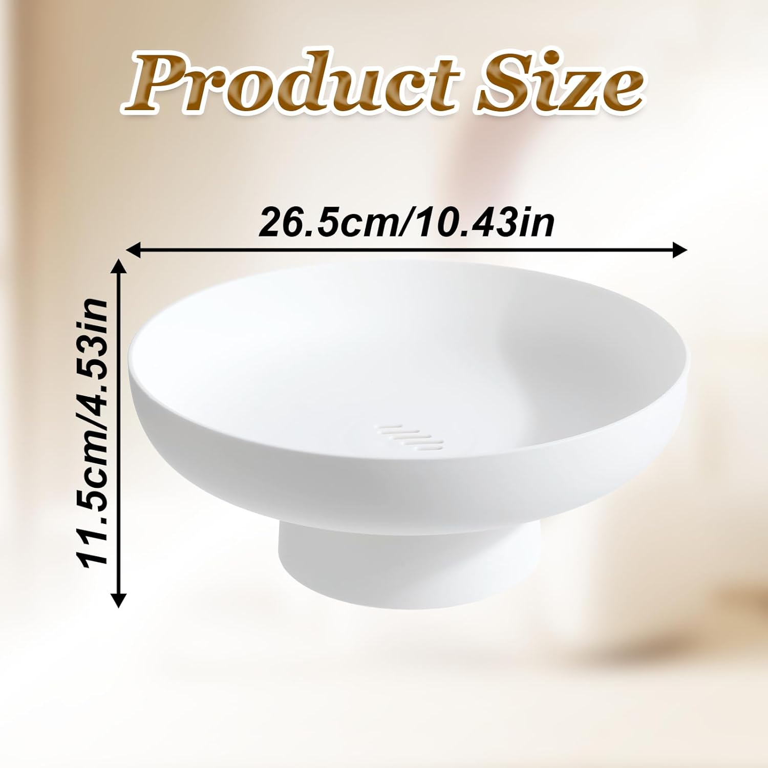 104 Inch Durable Fruit Bowl Decorative Kitchen Storage Basket