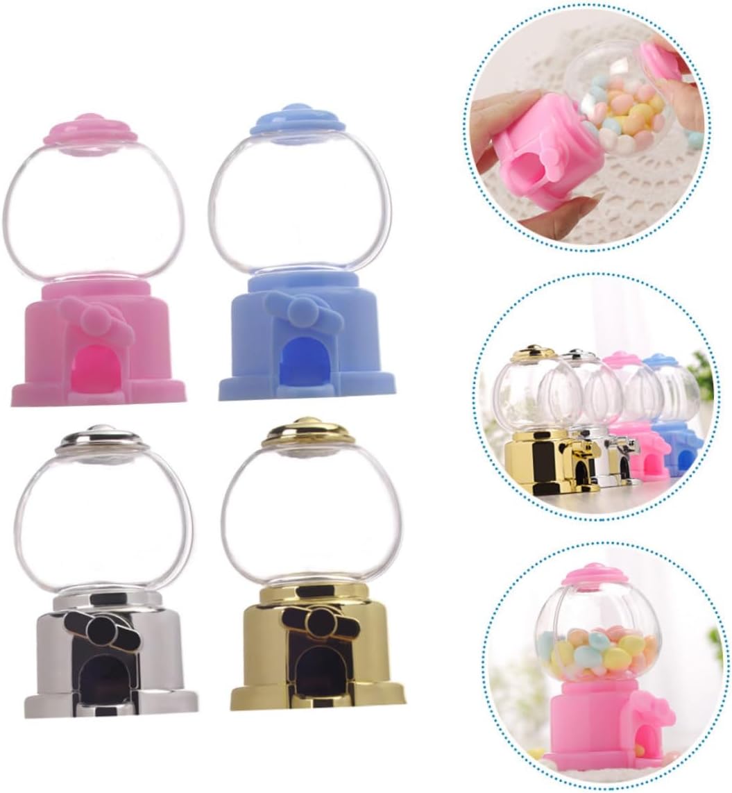 16pcs Manual Gumball Machine Toy Plastic Candy Dispenser for Parties and Fundraising Events