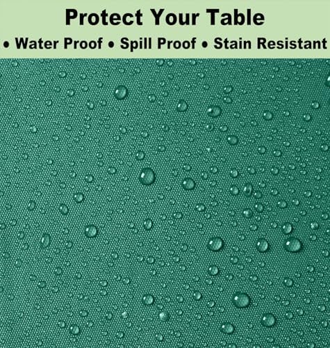 Dark Green Plastic Tablecloths 3 Pack for Outdoor Parties