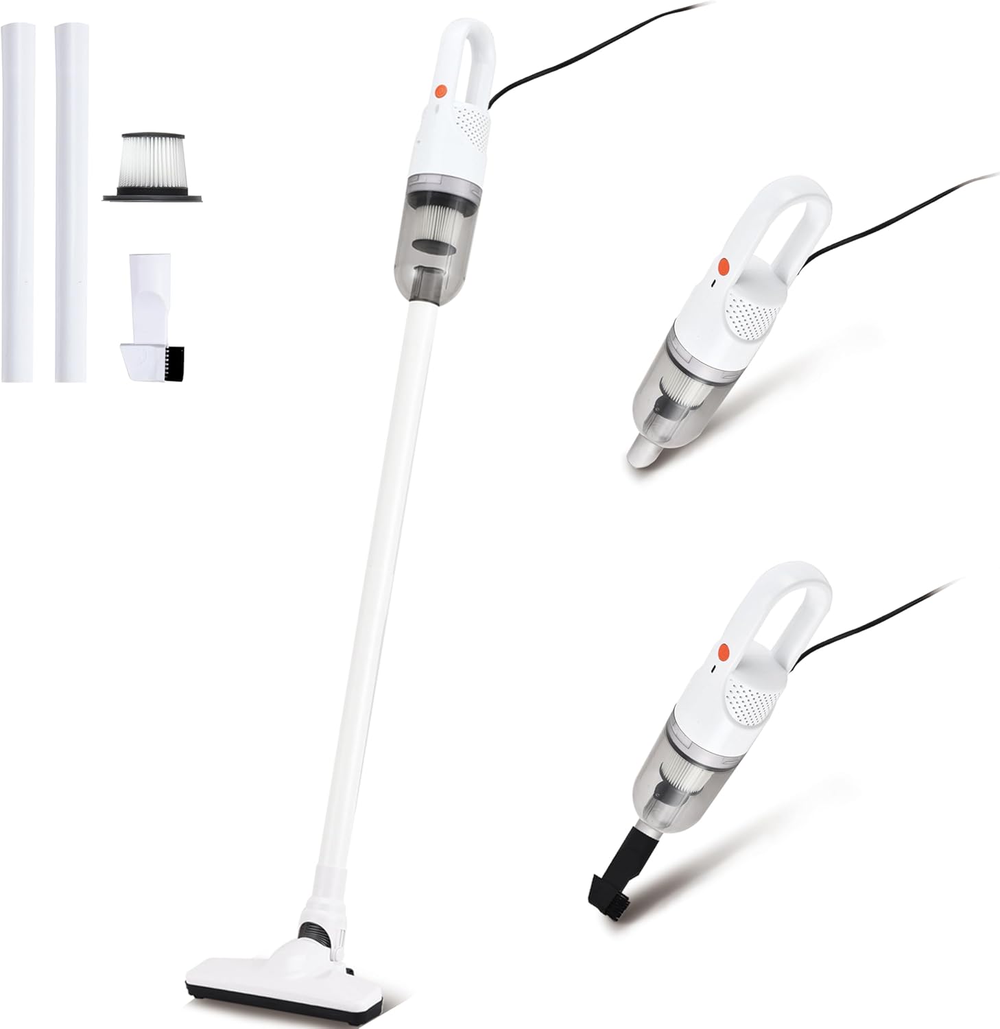 6-in-1 Lightweight Stick Vacuum Cleaner with 100W Motor