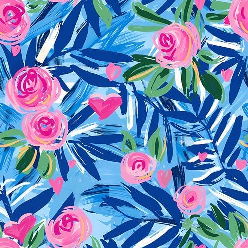 Beau Bottles Preppy Roses with Love Wine Label Wrap for 750ml Champagne Bottle