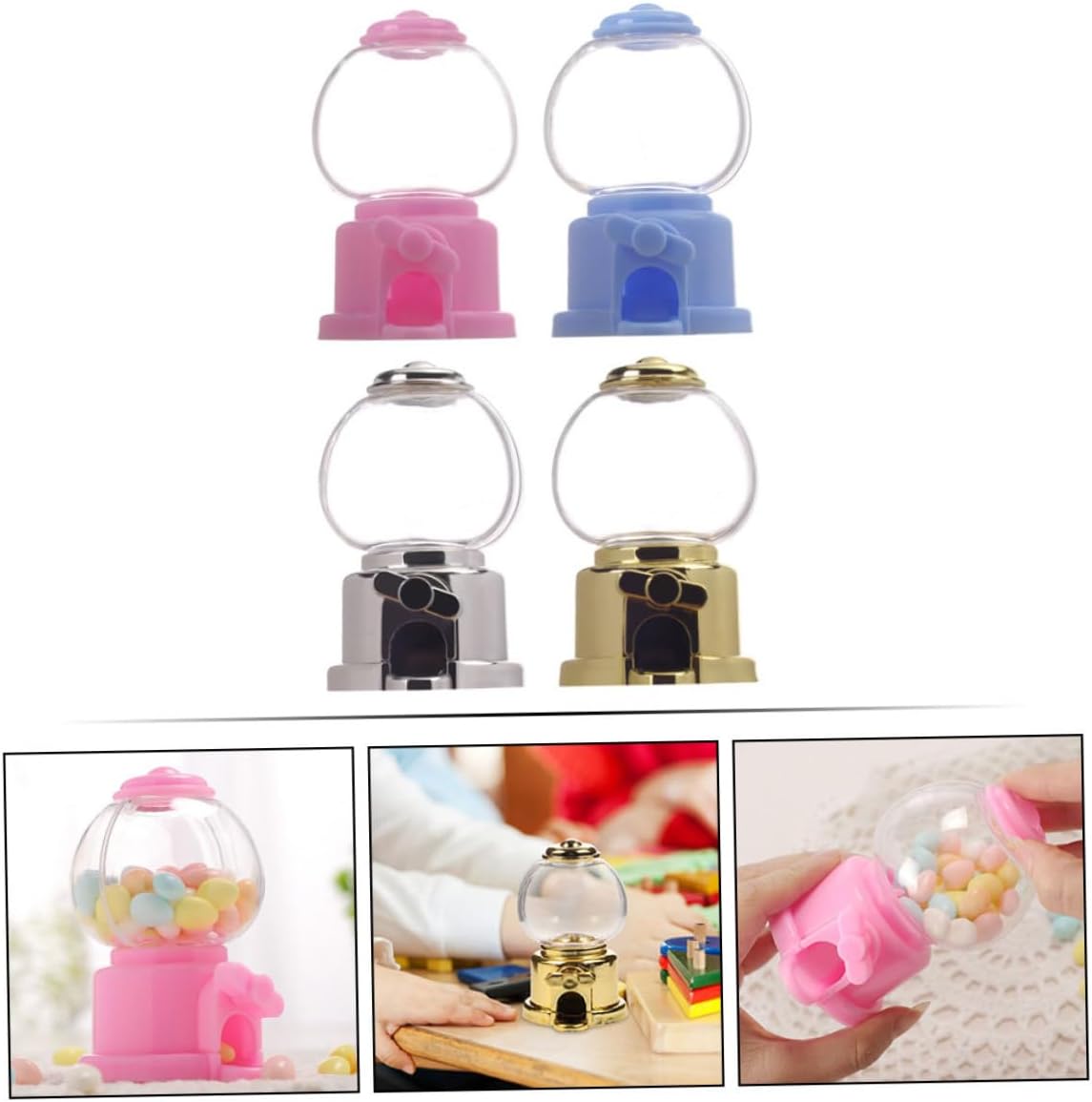 4sets Plastic Candy Dispenser for Parties and Events