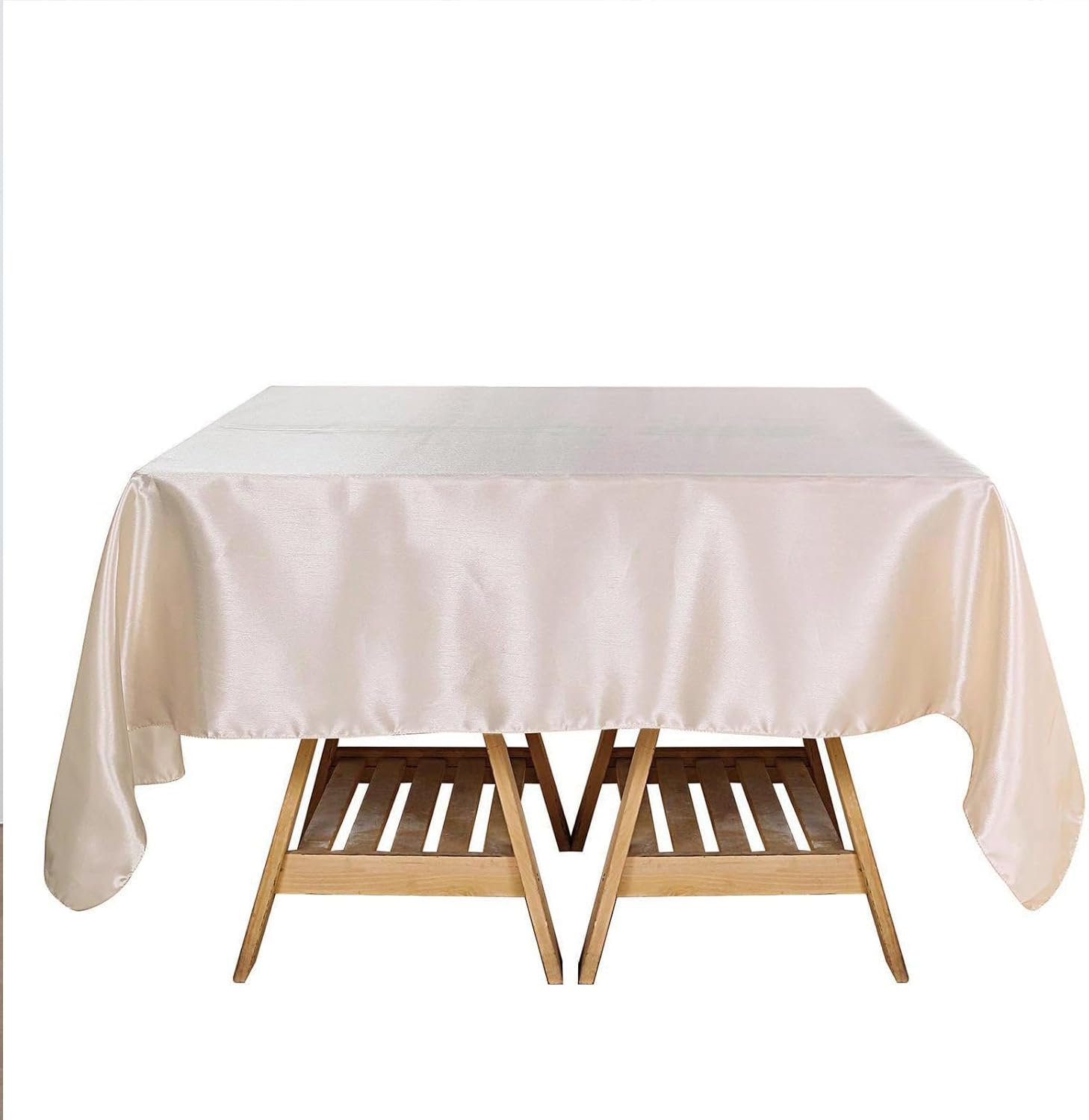 Balsa Circle Satin Table Overlays 10pcs 72x72 Inch