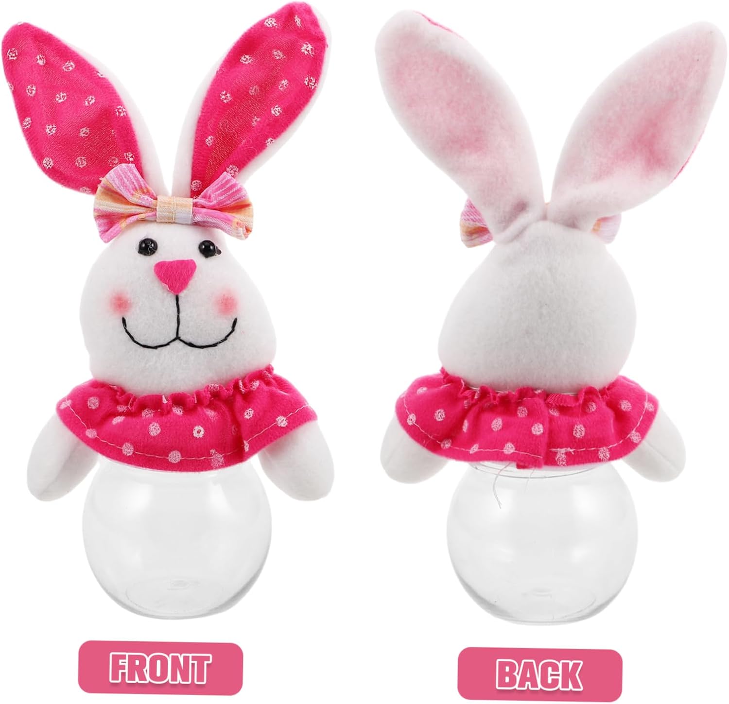 Kisangel Easter Bunny Candy Jar with Airtight Lid