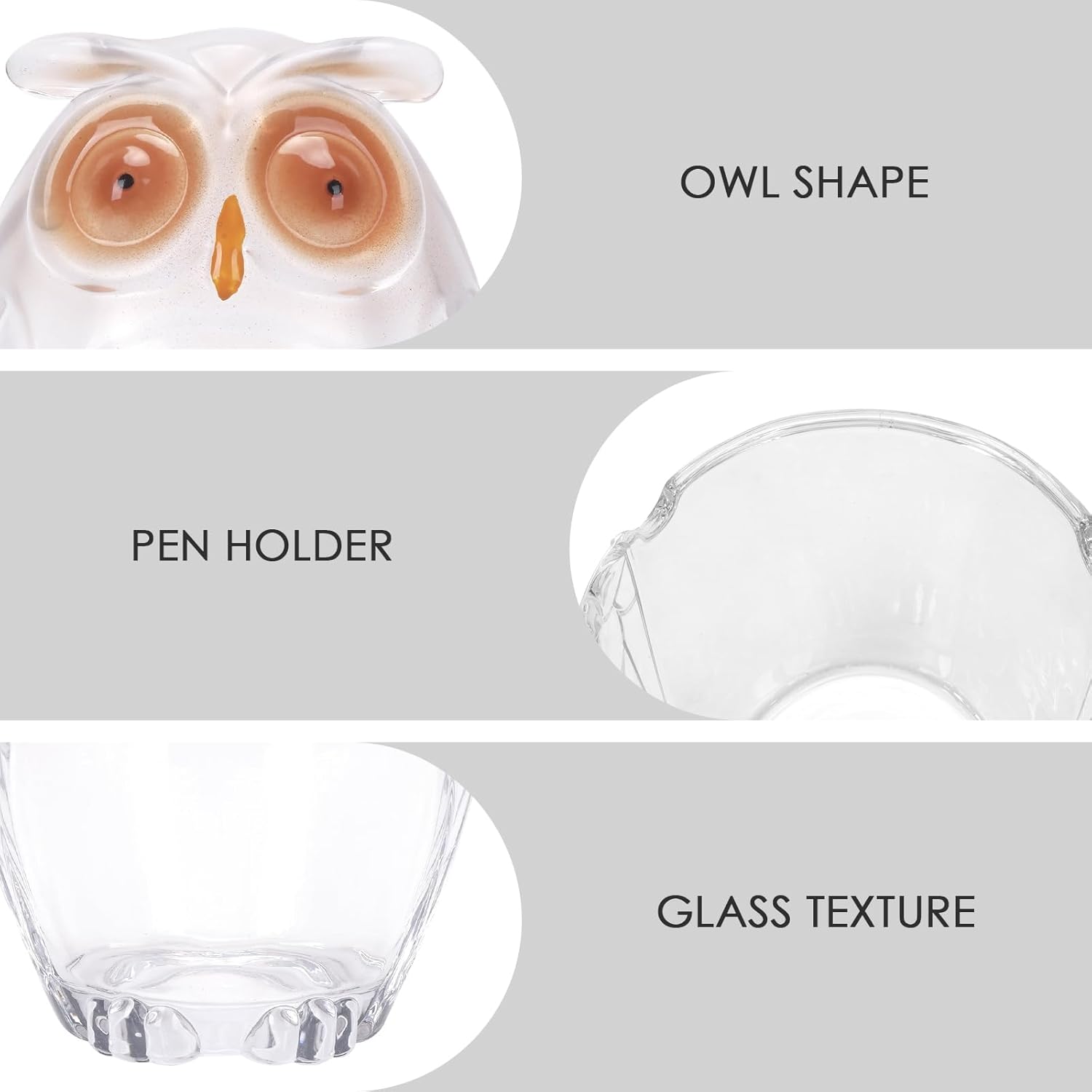 Owl Candy Jar Glass Storage Container Decorative Serving Dish