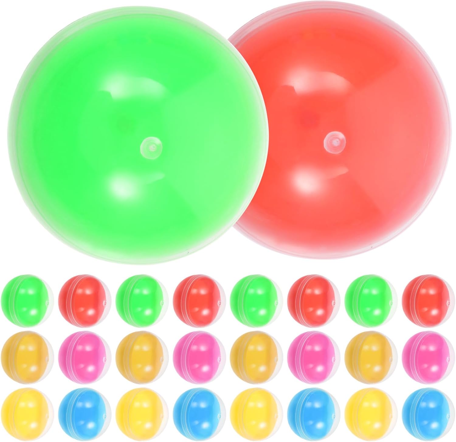 50pcs Empty Gumball Machine Capsules Plastic Balls for Party Favor Candy Container