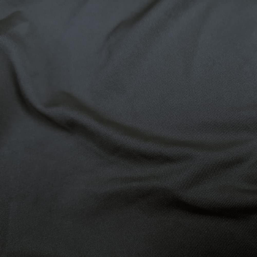 6ft Black Stretch Spandex Table Cover for Rectangular Folding Table