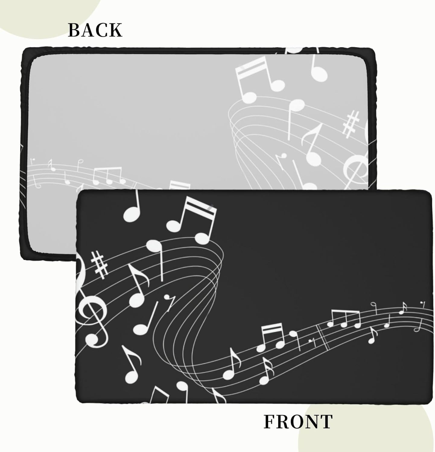 Musical Notes Tablecover for Music Party Decoration