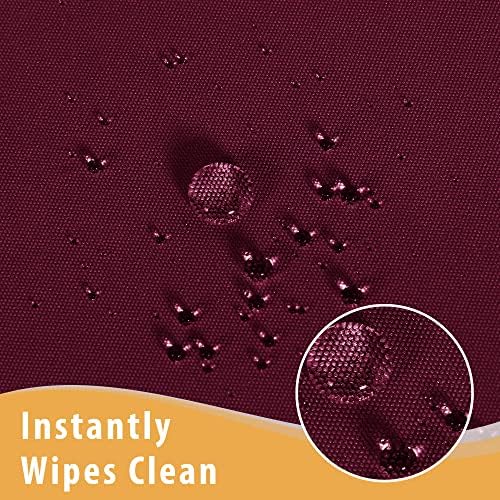 Obstal 2 Pack Fitted Table Covers for 6 Foot Tables - Burgundy