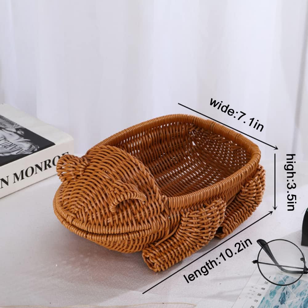 COMFEELING Frog Shape Fruit Bowls Serving Basket
