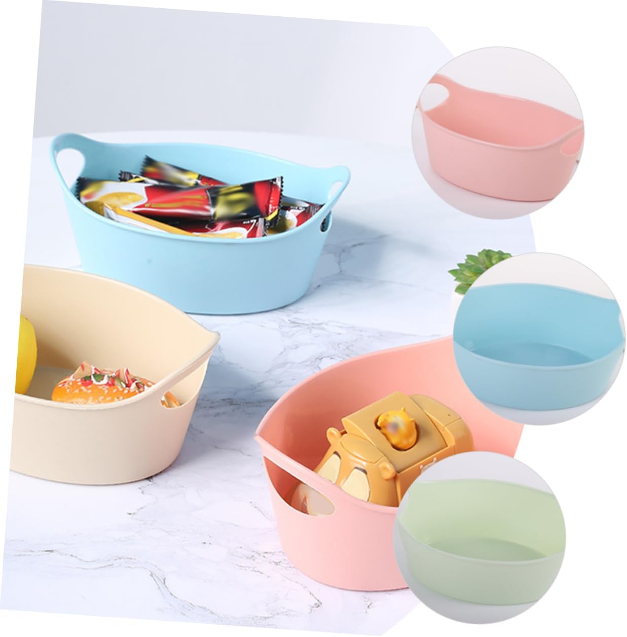 MERRYHAPY 4pcs Ingot Shape Candy Server for Home Decor and Parties