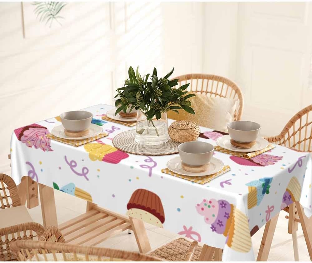 Cute Cartoon Berries Tablecloth 60x84 Inch