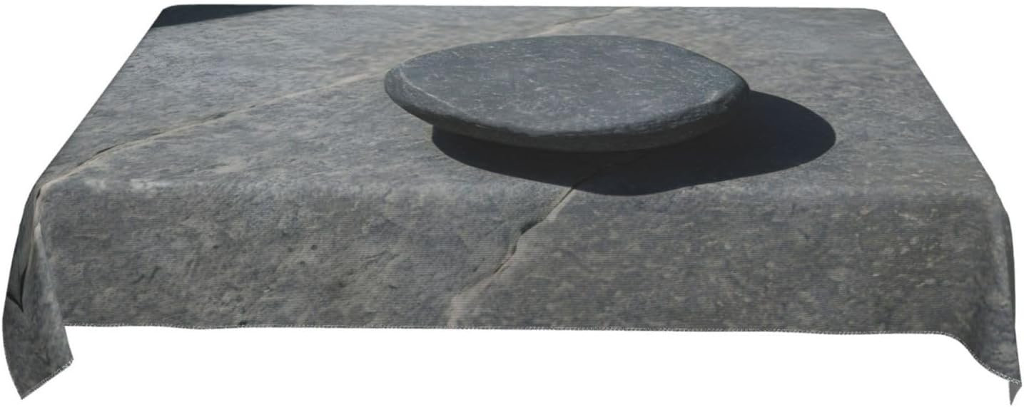 Zen Stone Print Rectangle Tablecloth - Elegance for Kitchen and Dining